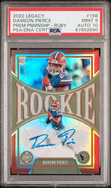 2022 Panini Dameon Pierce Legacy Premium Penmanship Silver #198 card image