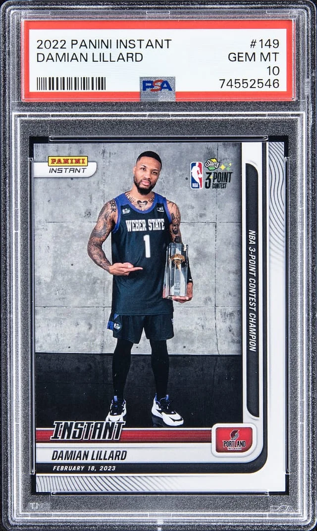 2022 Panini Damian Lillard Instant #149 card image