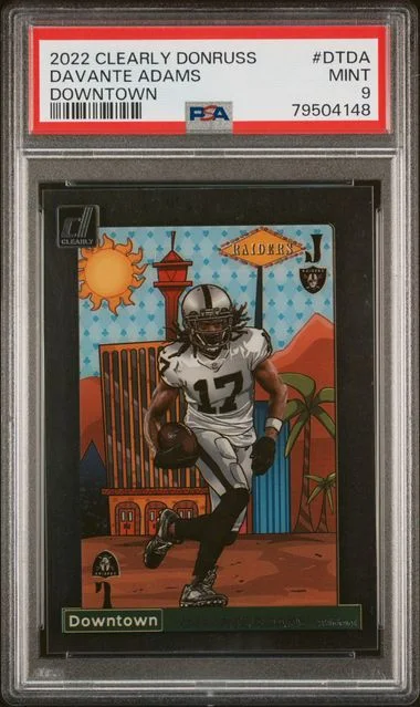 2022 Panini Davante Adams Clearly Donruss Downtown #DTDA card image
