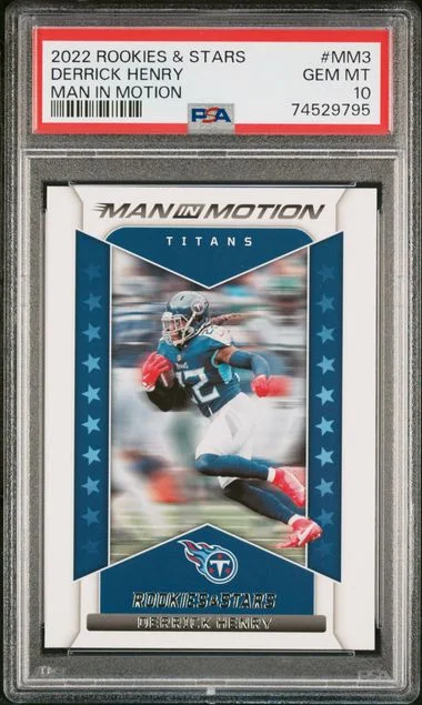 2022 Panini Derrick Henry Rookies & Stars Man In Motion #Mm3 card image