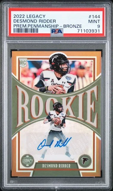 2022 Panini Desmond Ridder Legacy Premium Penmanship-Bronze #144 card image