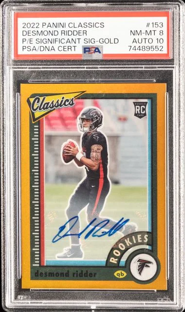2022 Panini Desmond Ridder Classics Premium Edition Significant Signatures-Gold #153 card image