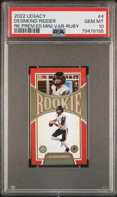 2022 Panini Desmond Ridder Legacy Rookies Premium Edition Mini Variation Ruby #4 card image