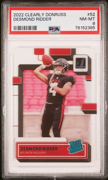 2022 Panini Desmond Ridder Clearly Donruss #52 card image