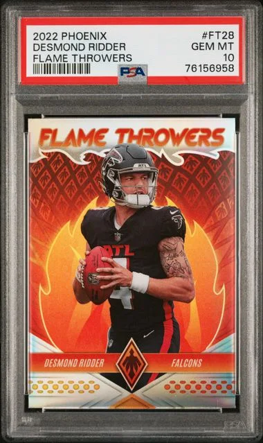 2022 Panini Desmond Ridder Phoenix Flame Throwers #FT28 card image