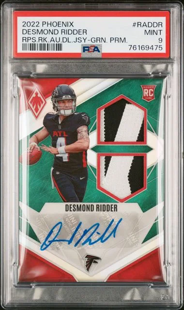 2022 Panini Desmond Ridder Phoenix RPS Auto Dual Jersey Green Prime #RADDR card image