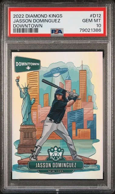 2022 Panini Diamond Kings Jasson Dominguez Downtown #D12 card image