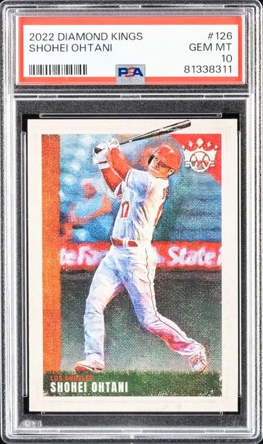2022 Panini Diamond Kings Shohei Ohtani Masterpiece #126 card image