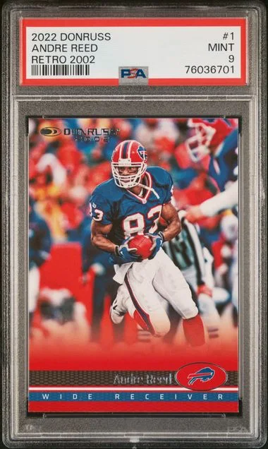 2022 Panini Donruss 1 Andre Reed Retro #2002 card image