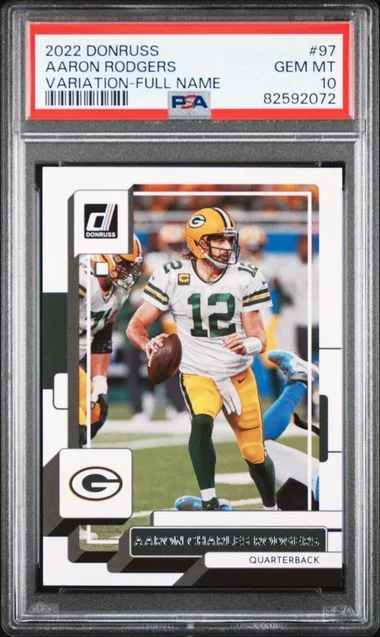 2022 Panini Donruss Aaron Rodgers Variation-Full Name #97 card image