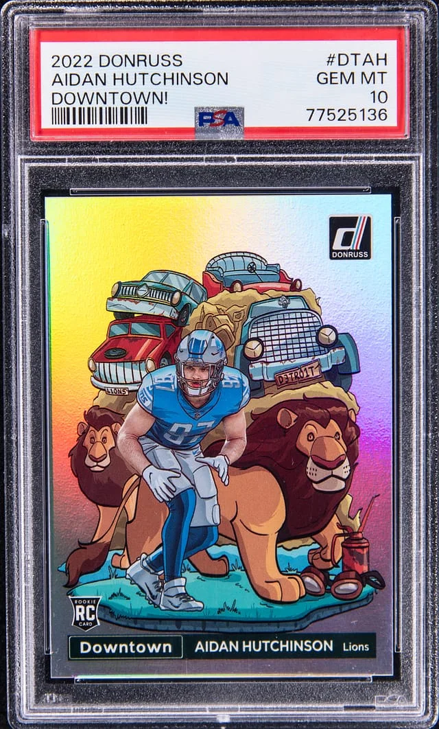 2022 Panini Donruss Aidan Hutchinson Downtwon! #DT-AH card image