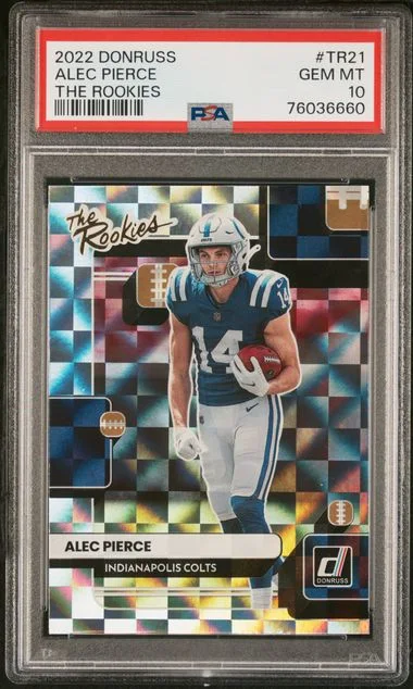 2022 Panini Donruss Alec Pierce The Rookies #Tr21 card image