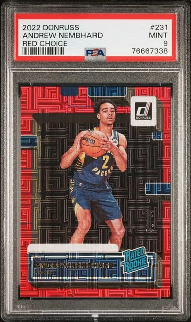 2022 Panini Donruss Andrew Nembhard Red Choice #231 card image