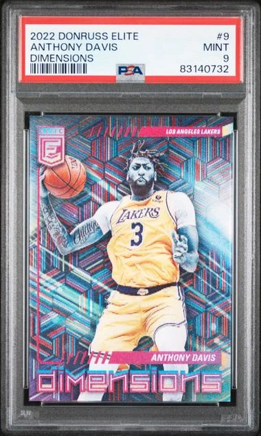 2022 Panini Donruss Anthony Davis Elite Dimensions #9 card image