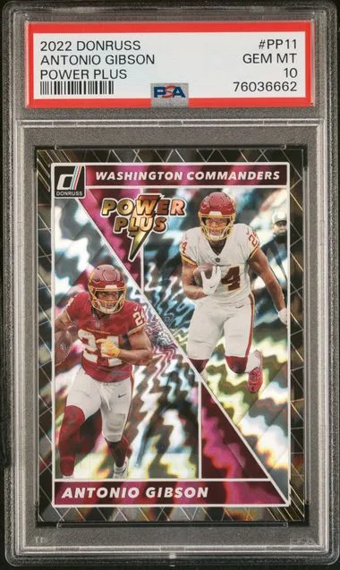 2022 Panini Donruss Antonio Gibson Power Plus #Pp11 card image