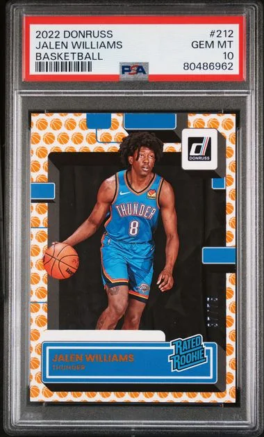 2022 Panini Donruss Basketball Jalen Williams #212 card image