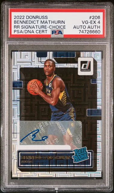 2022 Panini Donruss Bennedict Mathurin Rated Signature-Choice #206 card image