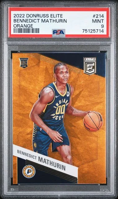 2022 Panini Donruss Bennedict Mathurin Elite Orange #214 card image