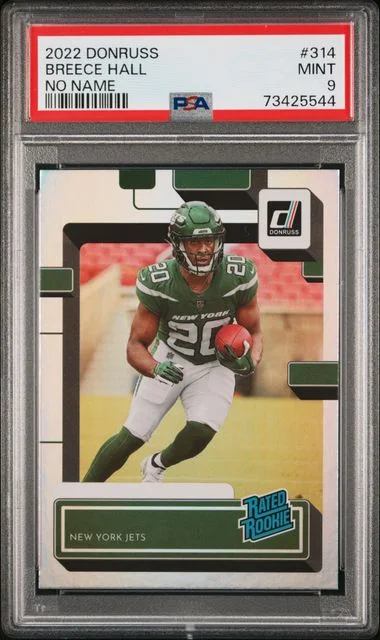 2022 Panini Donruss Breece Hall, No Name #314 card image