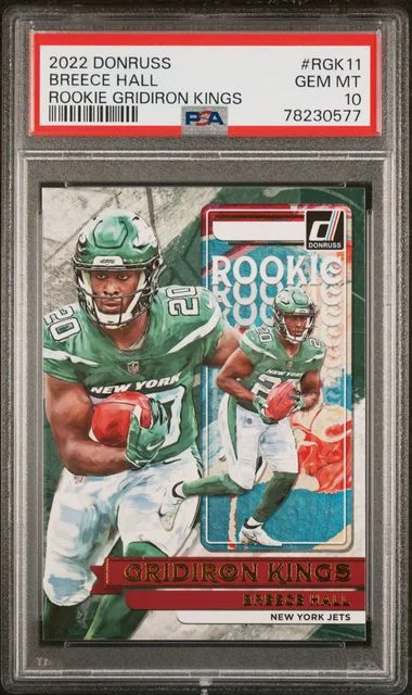 2022 Panini Donruss Breece Hall Gridiron Kings #Rgk11 card image