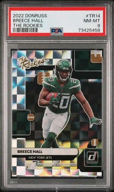 2022 Panini Donruss Breece Hall The Rookies #TR-14 card image