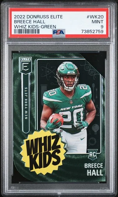 2022 Panini Donruss Breece Hall Elite Whiz Kids Green #WK20 card image