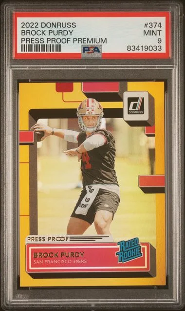 2022 Panini Donruss Brock Purdy #374 card image