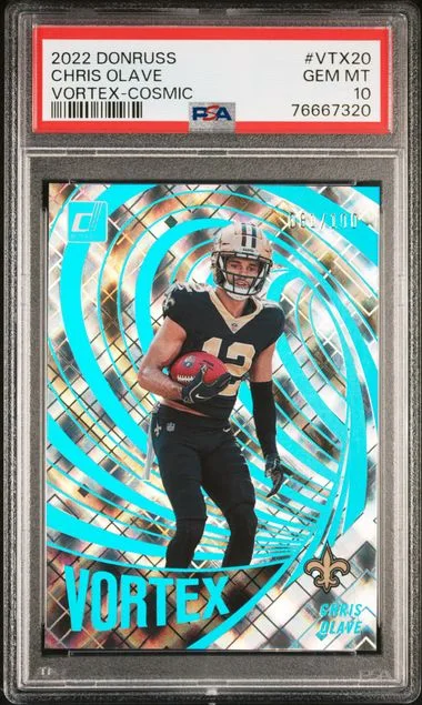 2022 Panini Donruss Chris Olave Vortex Cosmic #VTX20 card image