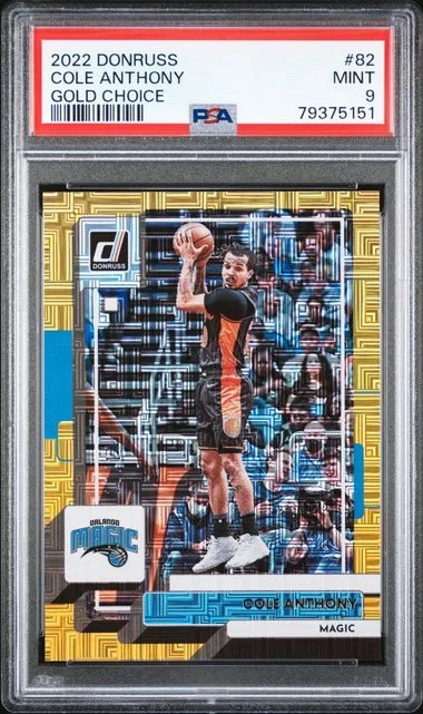 2022 Panini Donruss Cole Anthony Red Holo Laser #82 card image