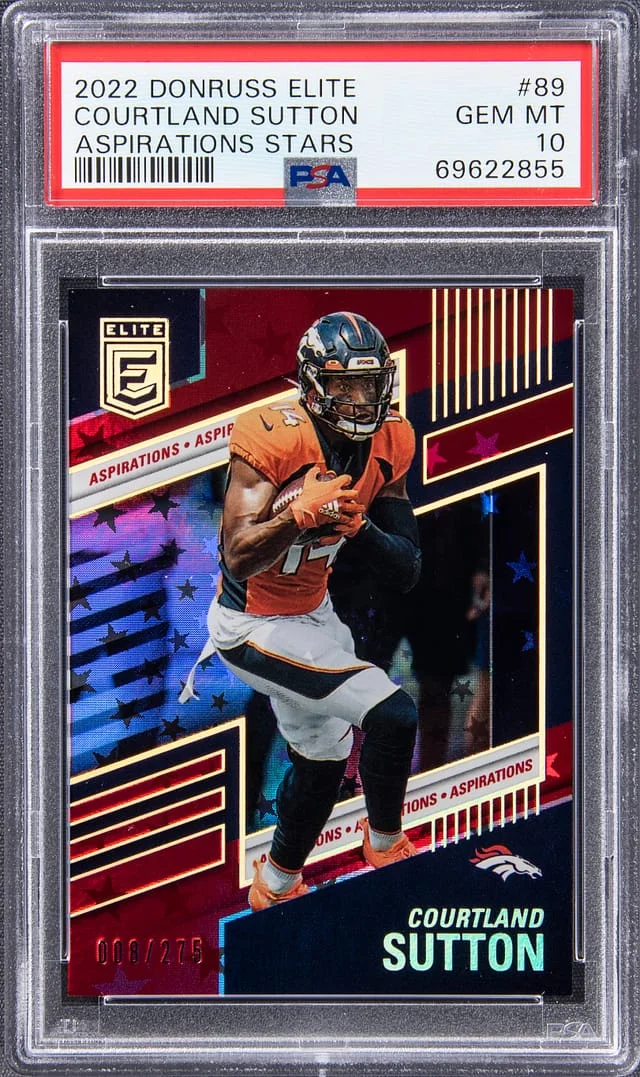 2022 Panini Donruss Courtland Sutton Elite Aspirations Stars #89 card image
