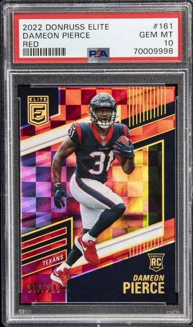 2022 Panini Donruss Dameon Pierce Elite Red #161 card image