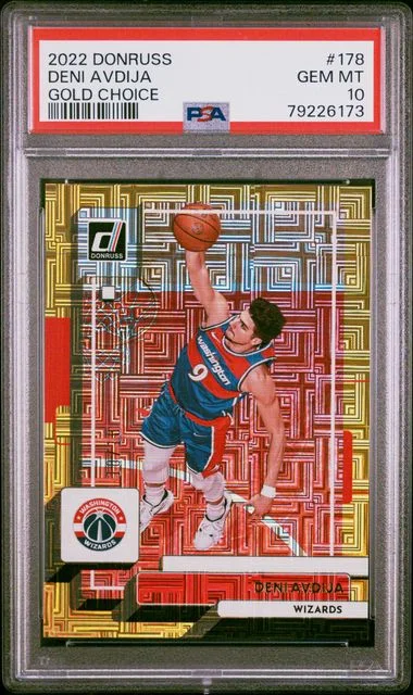 2022 Panini Donruss Deni Avdija Gold Choice #178 card image