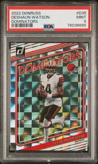 2022 Panini Donruss Deshaun Watson Dominators #D35 card image