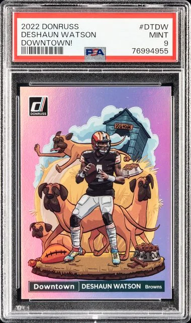 2022 Panini Donruss Deshaun Watson Downtown #DT-DW card image