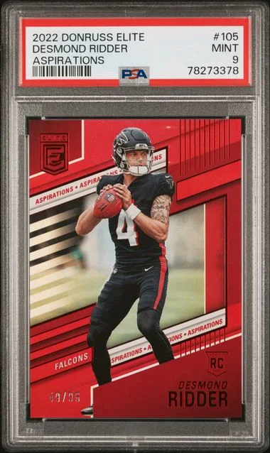 2022 Panini Donruss Desmond Ridder Elite #105 card image