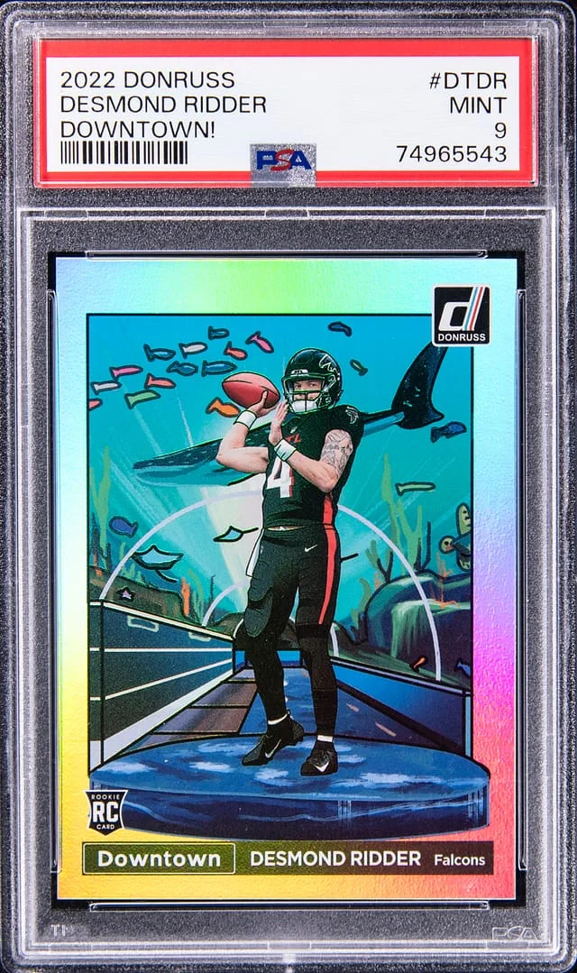 2022 Panini Donruss Desmond Ridder Downtown! #DT-DR card image