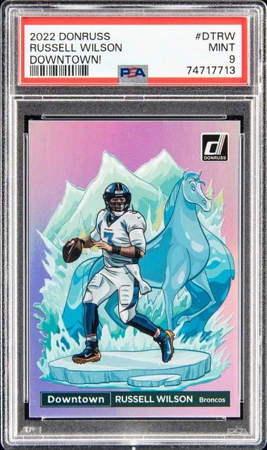 2022 Panini Donruss Downtown Dtrw Russell Wilson #no-number card image