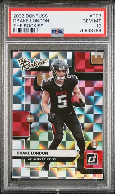 2022 Panini Donruss Drake London The Rookies #TR-7 card image