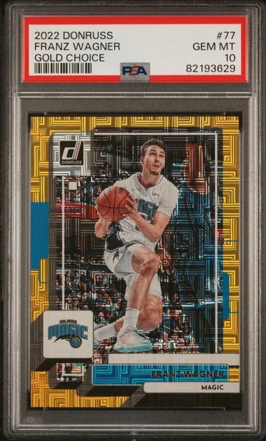 2022 Panini Donruss Franz Wagner Gold Choice #77 card image