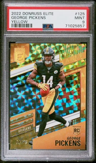 2022 Panini Donruss George Pickens Elite Yellow #125 card image