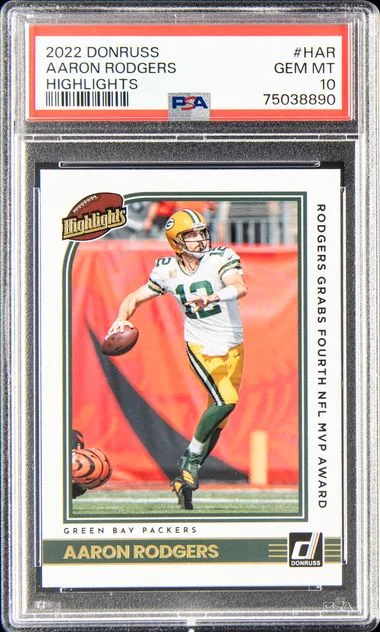 2022 Panini Donruss Har Aaron Rodgers Highlights #no-number card image