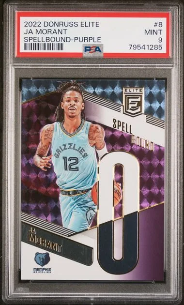 2022 Panini Donruss Ja Morant Elite Spellbound Purple #8 card image