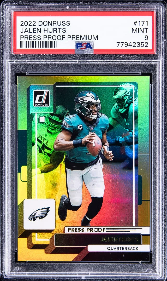 2022 Panini Donruss Jalen Hurts Press Proof Premium #171 card image