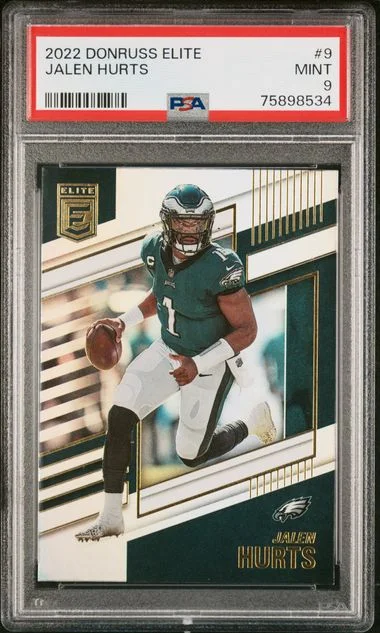 2022 Panini Donruss Jalen Hurts Elite #9 card image