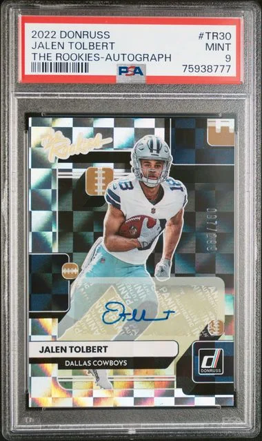 2022 Panini Donruss Jalen Tolbert The Rookies Autograph #TR-30 card image