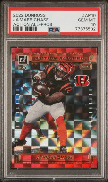 2022 Panini Donruss Ja'Marr Chase Action All-Pros #Ap10 card image