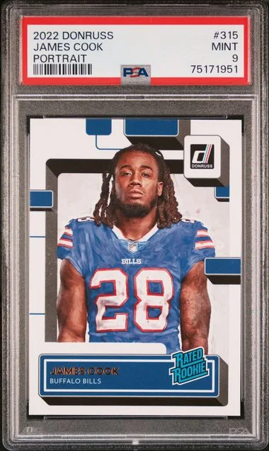 2022 Panini Donruss James Cook Portrait #315 card image