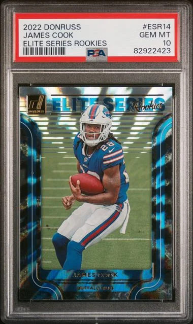 2022 Panini Donruss James Cook Elite Series Rookies #ESR14 card image