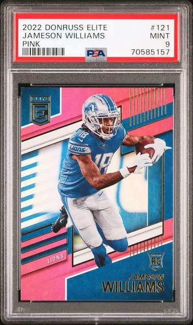2022 Panini Donruss Jameson Williams Elite Pink #121 card image