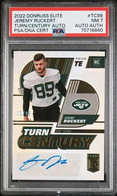 2022 Panini Donruss Jeremy Ruckert Elite Turn Of The Century Autographs #TC-99 card image